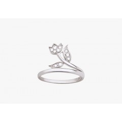 Ring Clochettes MM WG with 10 Diamonds 049